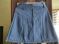 Spódnica mini cienki jeans rozm 34