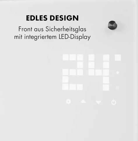 Вигнутий конвекційний обігрівач Klarstein Bornholm з таймером 1/2 кВт