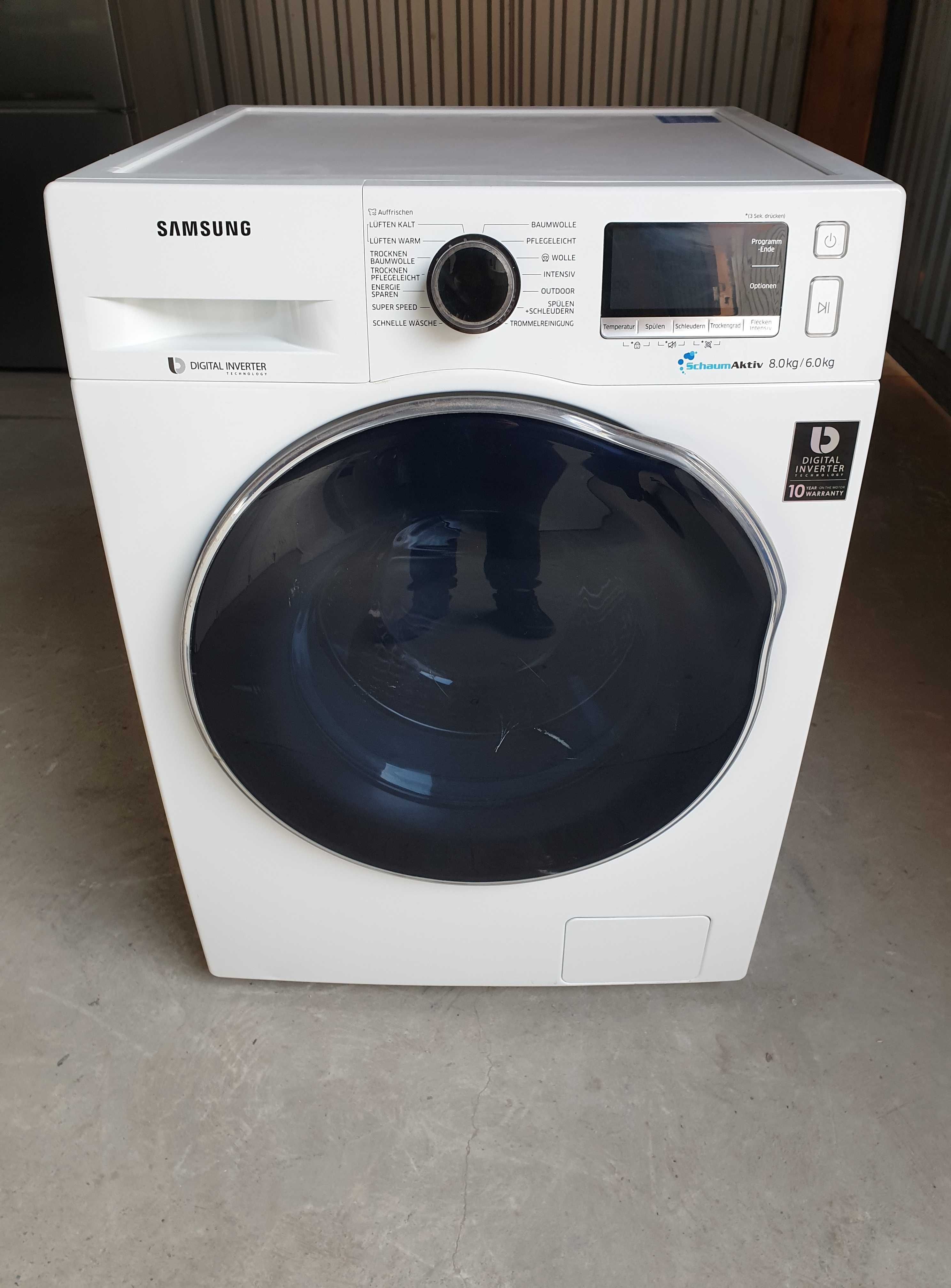 Пральна/стиральная/ машина SAMSUNG 8/6 KG з Сушкою / WD80J6400AW