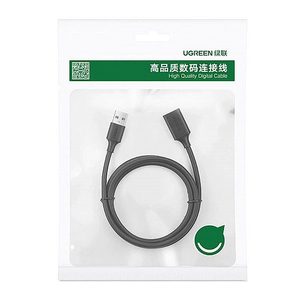 Ugreen przedłużka adapter USB 2.0/0,5m czarny (US103)