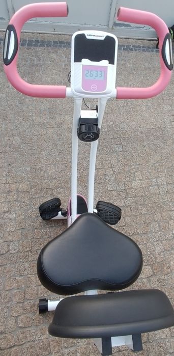 Bicicleta estática ultrasport rosa