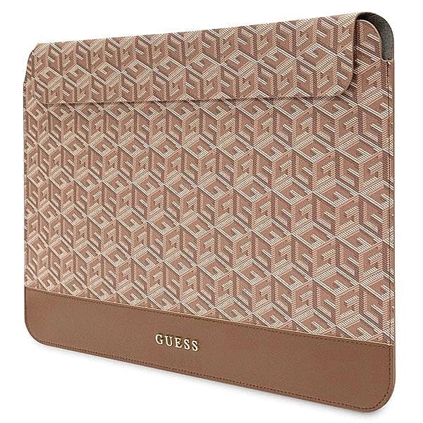 Pokrowiec Guess GCube Stripes na laptopa 14" - brązowy