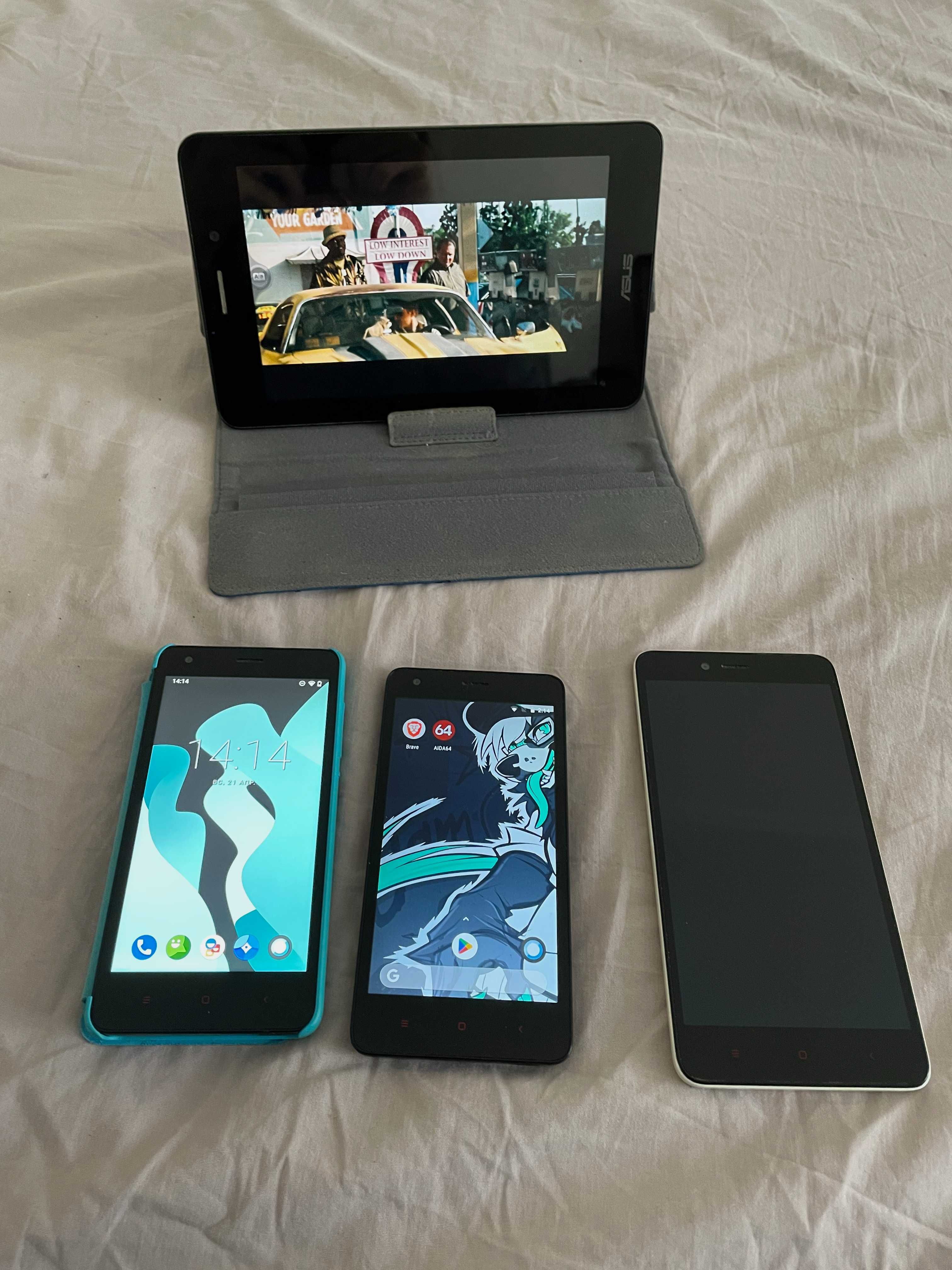 Три смартфони Xiaomi та планшет Asus Fonepad