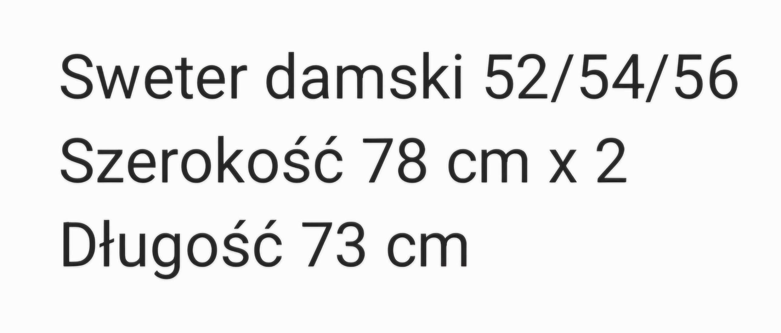 Sweter damski 52/54/56 nowy