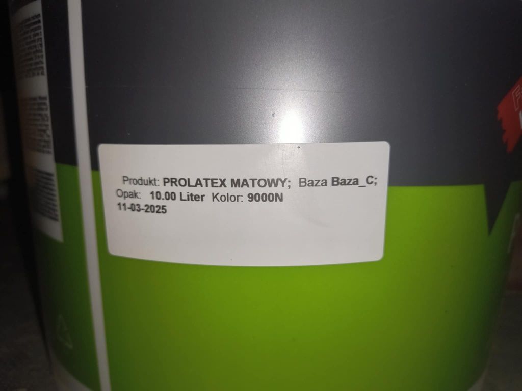 Farba KABE Prolatex czarna 3x10L