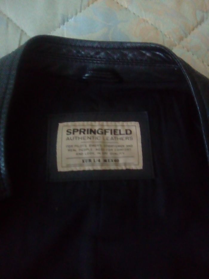 casaco em pele springfield novo