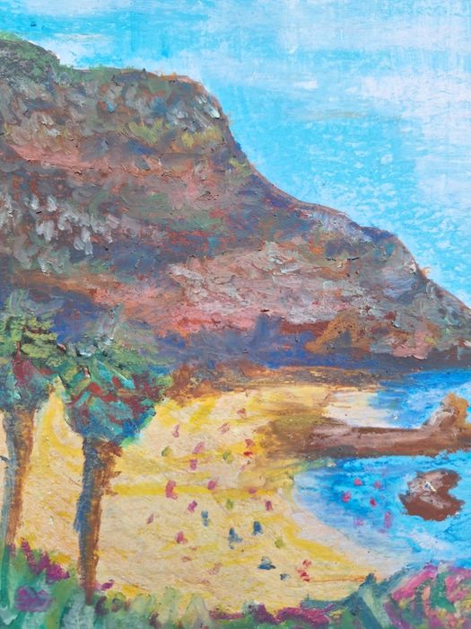 Desenho Pastel de Óleo sobre Papel