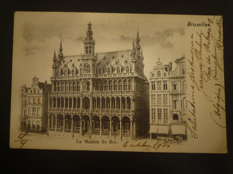 Carta Postal de Bruxelas Selado 1901