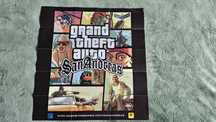 Kolekcjonerski plakat / mapa Grand Theft Auto San Andreas / GTA