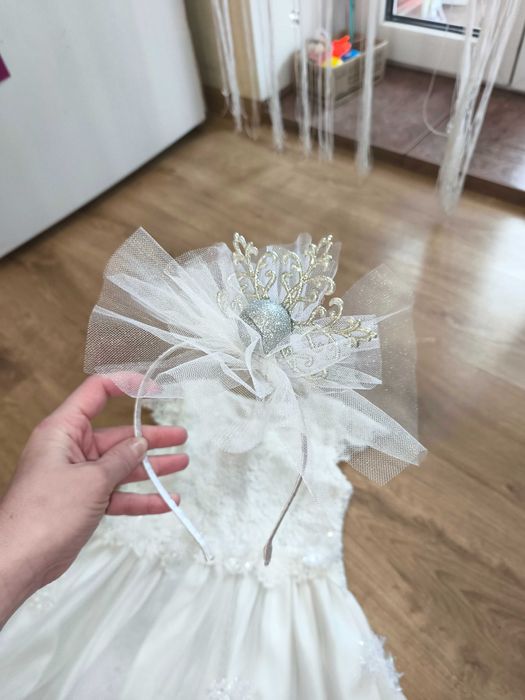 Новорічна сукня Сніжинка, новогодние платье Снежинка