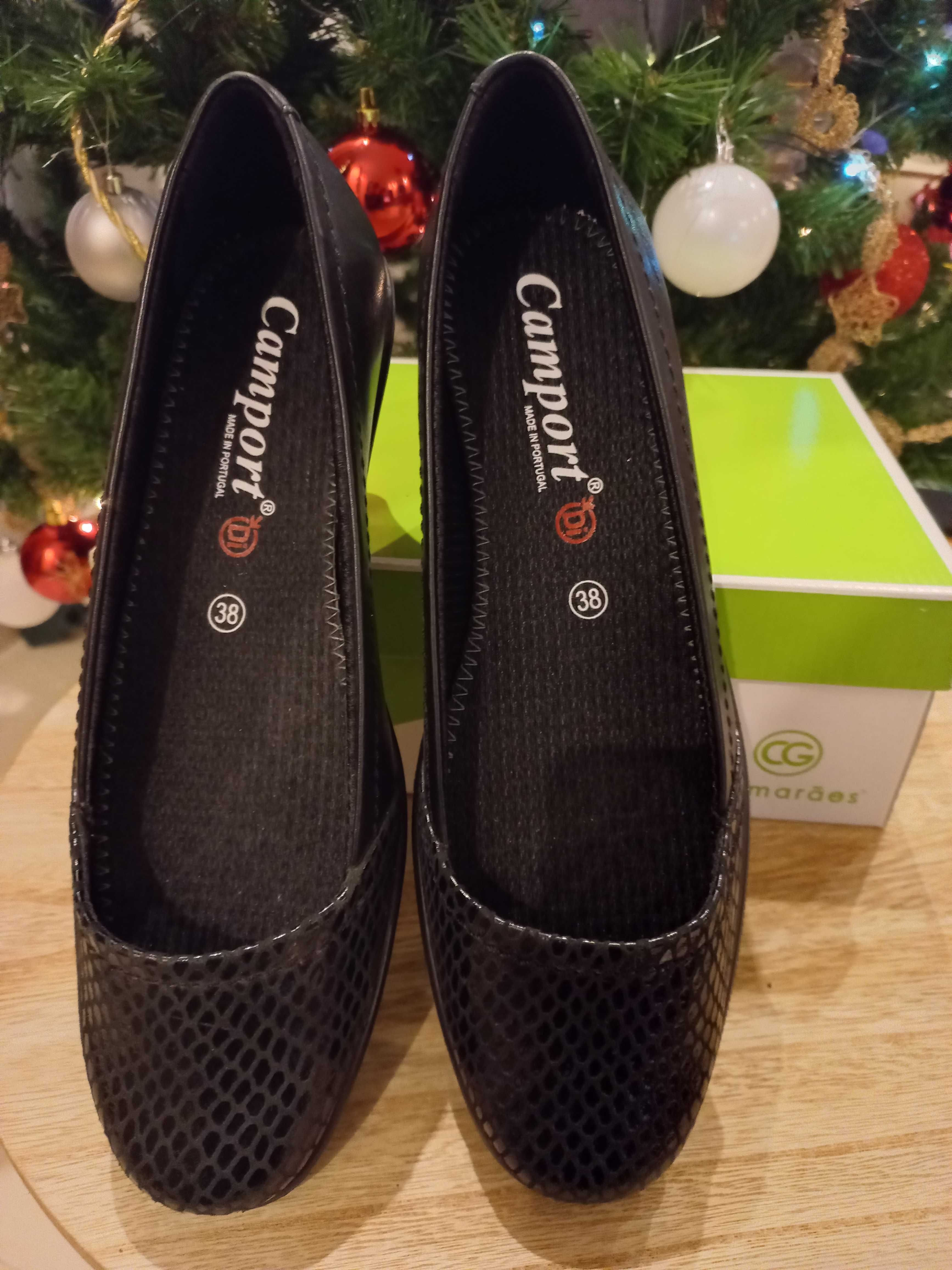 Sapatos pretos Camport (Calçado Guimarães)
