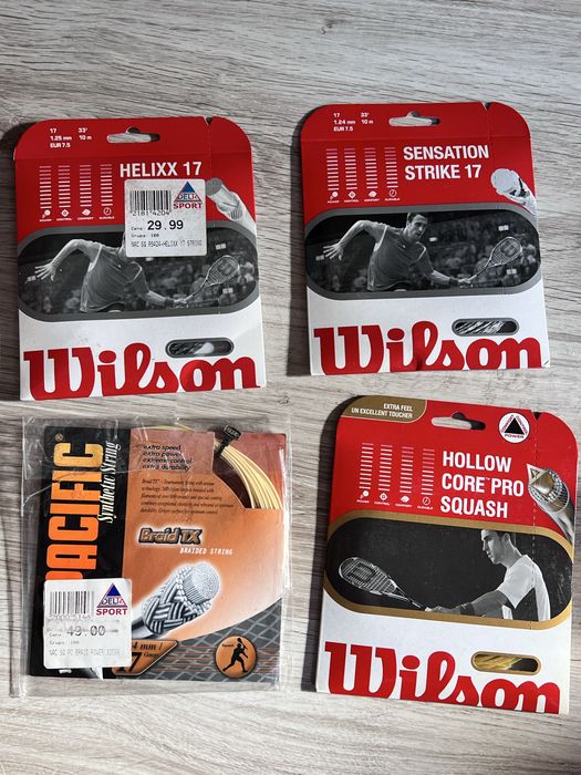 Naciągi do rakiety squash, wilson