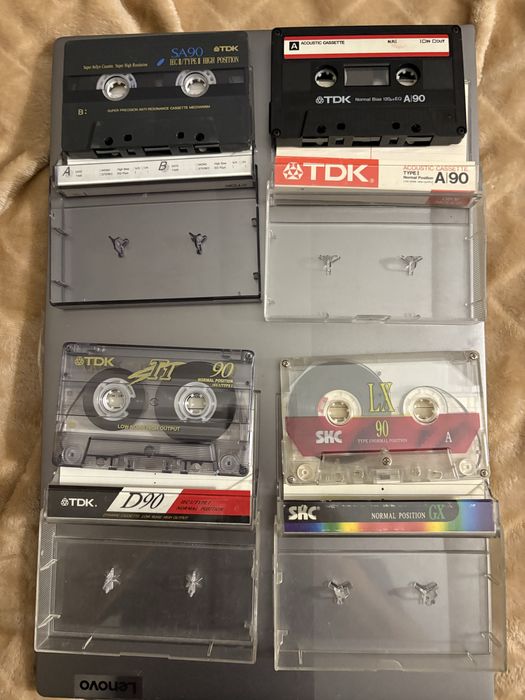 касети TDK лот: TDK SA 90 хром та дві Fe