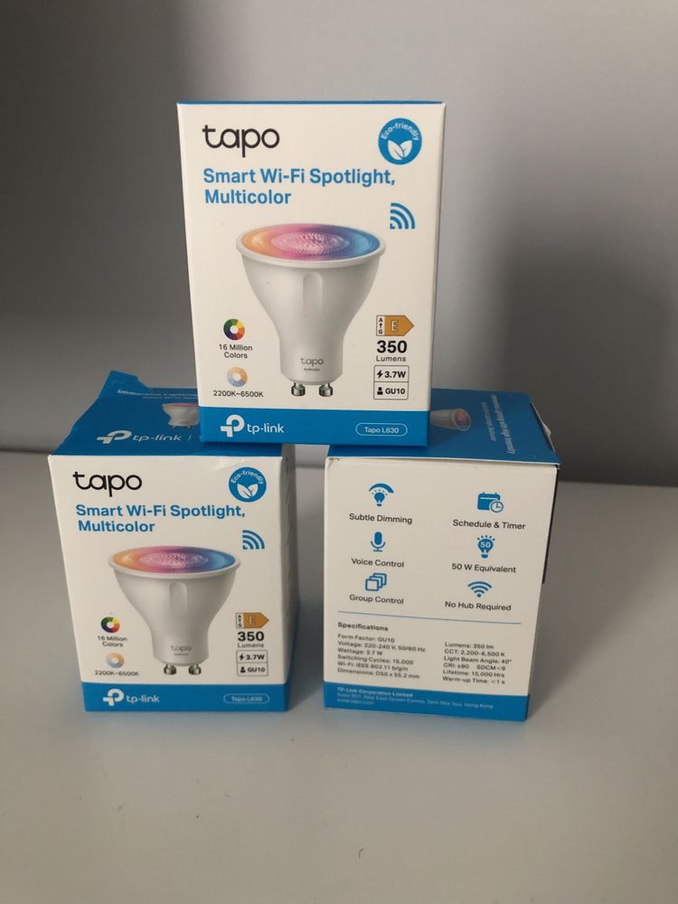 Lampadas inteligentes TAPO GU10