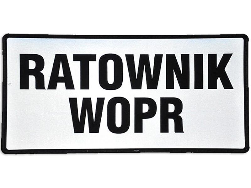 Emblemat funkcyjny odblaskowy na rzepie 31 x 15 cm NOWY