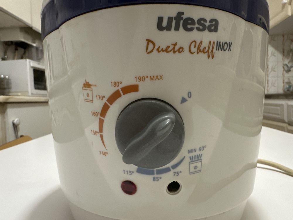 UFESA Fritadeira e Máquina de Fondue Multifunções Dueto Cheff Inox