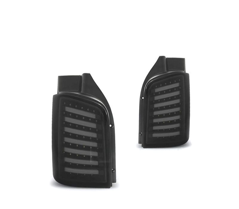 FAROLINS TRASEIROS VOLKSWAGEN VW TRANSPORTER T5 03-09 LED FUNDO PRETO