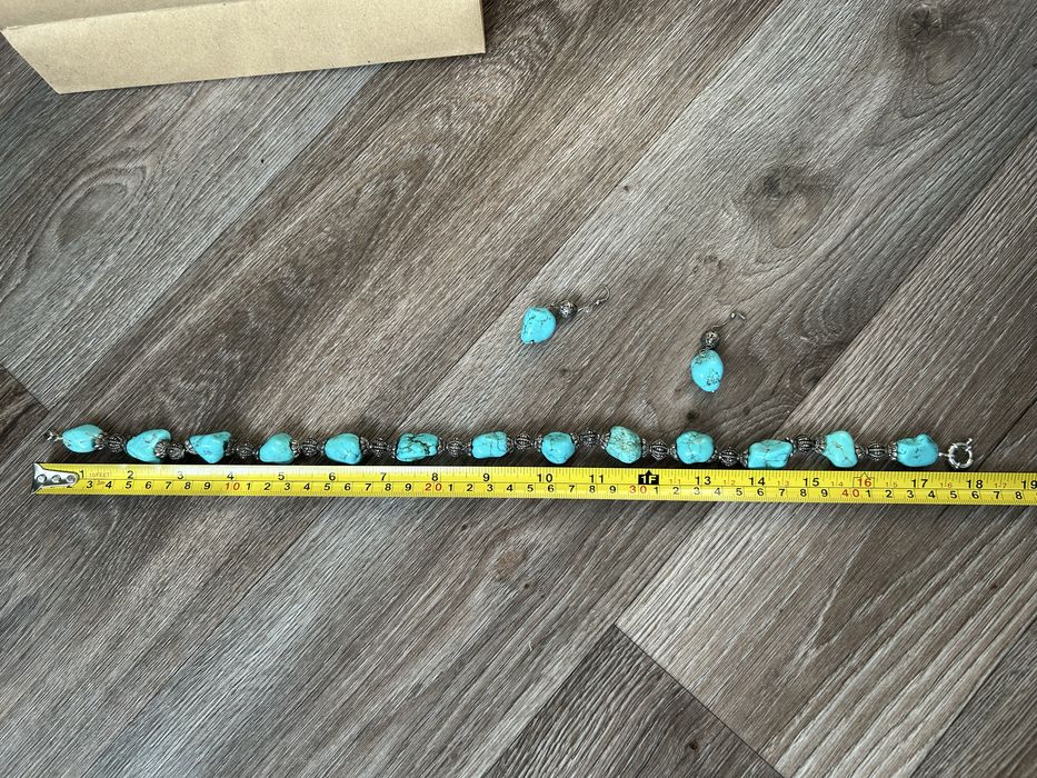 Бирюза комплект сережки и колье