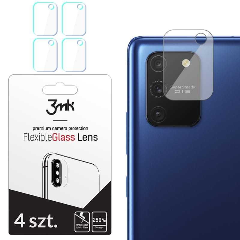 Szkło na aparat 3mk Lens Protection dla Galaxy S10 Lite, 4 zestawy