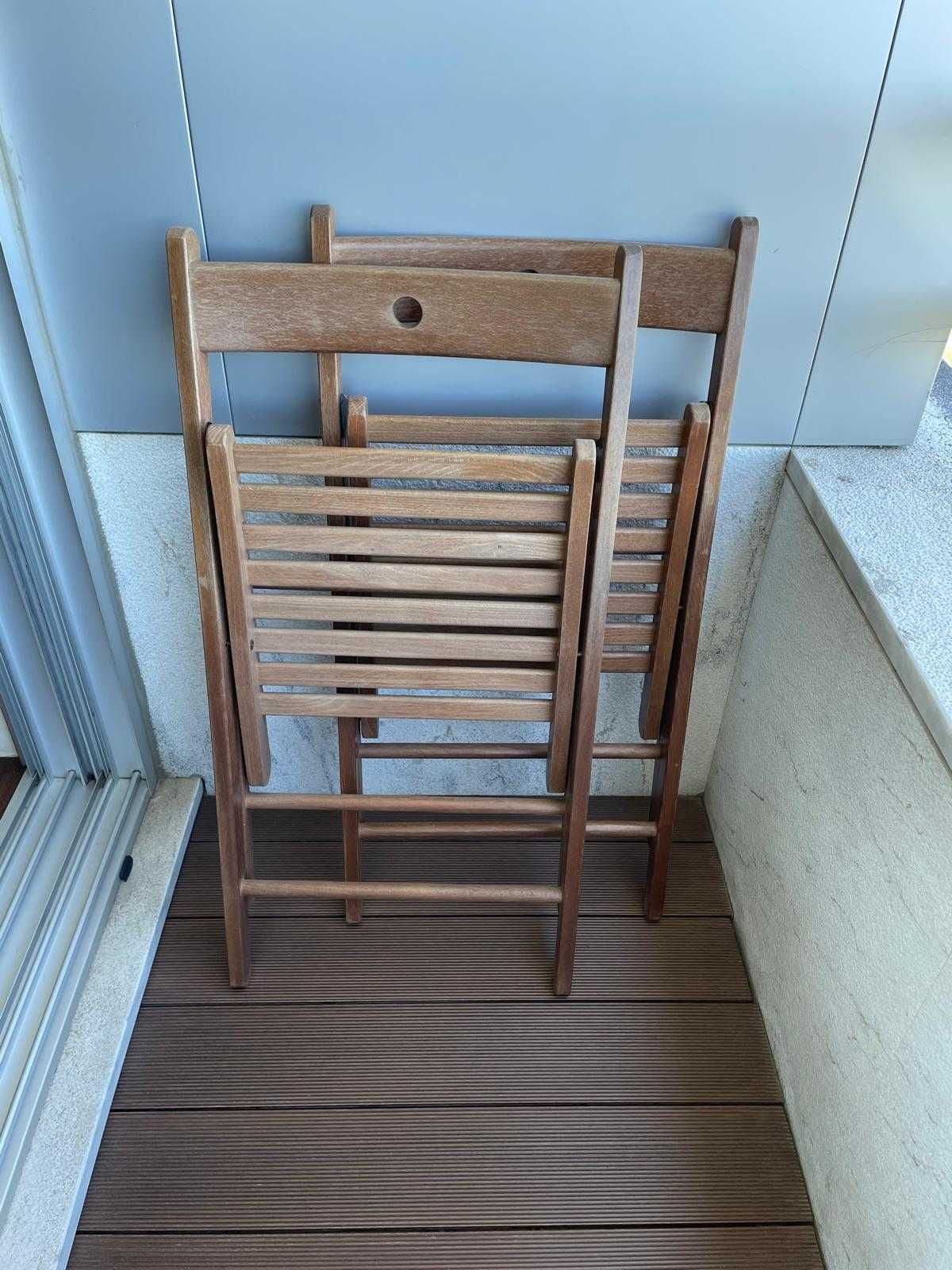 Cadeiras madeira para exterior IKEA