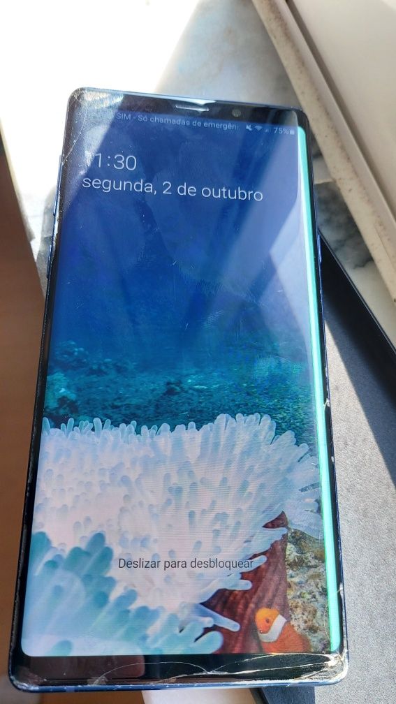 Diverso material Samsung Note 9 chassis, baterias, ecrãs