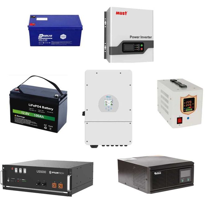 Инвертор гибридный, ИБП, АКБ, бесперебойник, аккумулятор