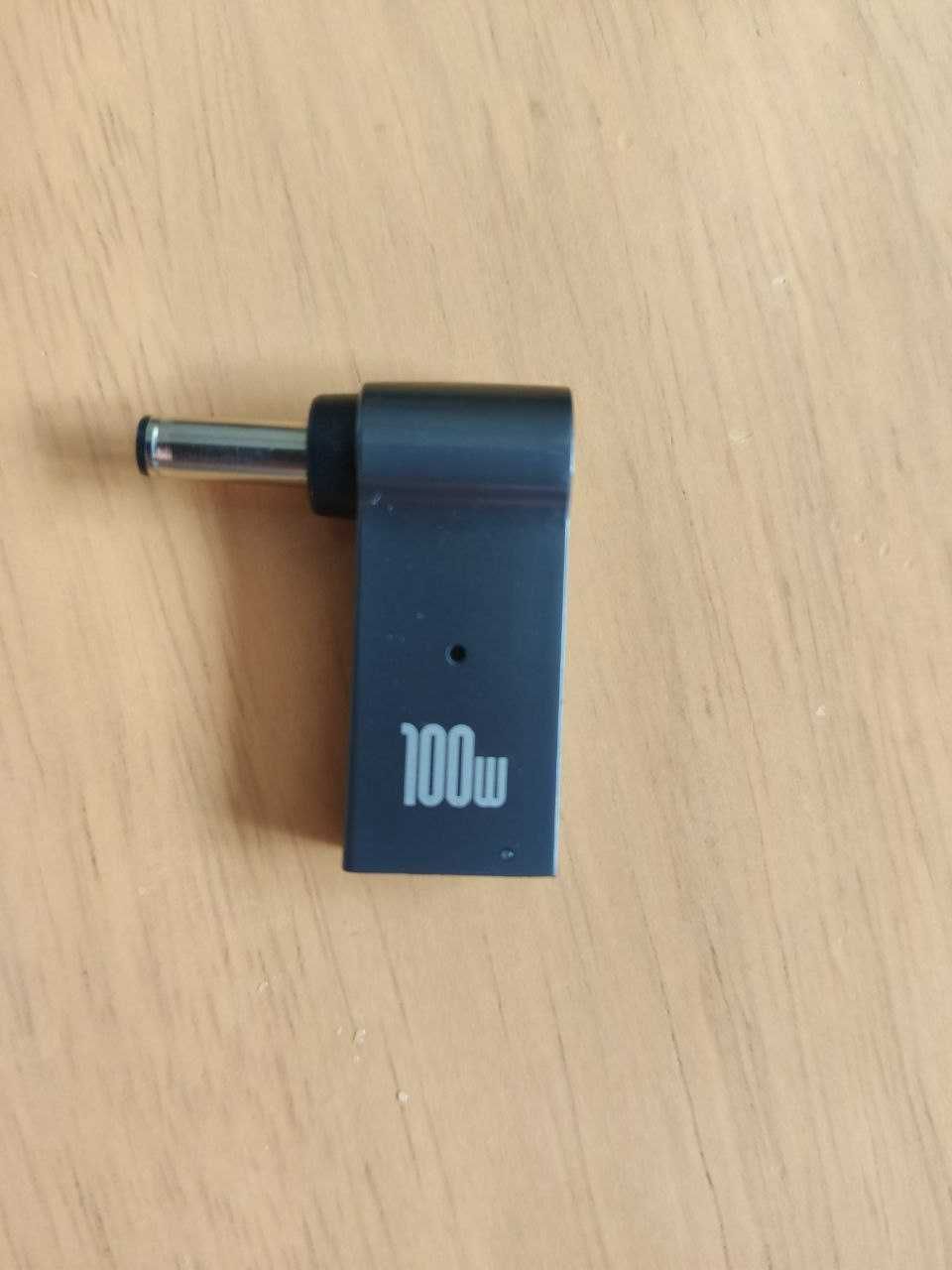 Адаптер перехідник PD type-c DC 100W для зарядки ноутбуков DELL, ASUS