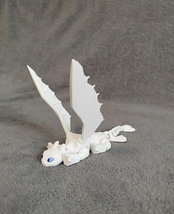 Jak wytresować smoka Figurka 3D – Biała Furia Multivers3D