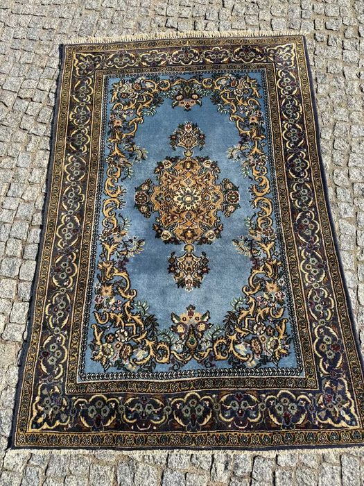 Kaszmirowy r.tkany dywan perski Ghoum Goum 165x105 galeria 8 tyś