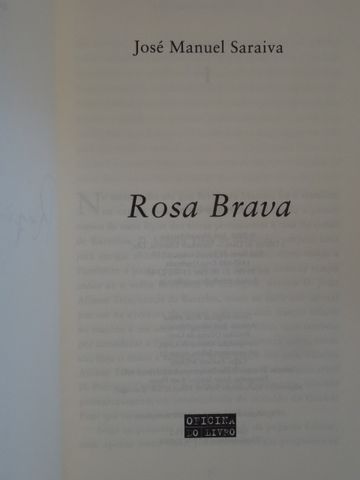 Rosa Brava de José Manuel Saraiva