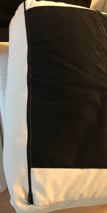 Sofá com chaise long branco