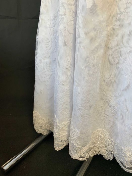 Nowa zjawiskowa suknia ślubna Rybka syrenka 38 M plecy Koronka tanio