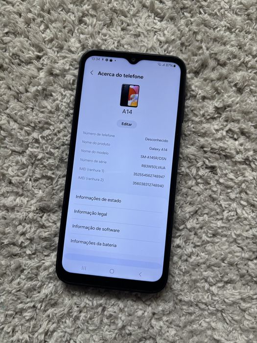 Samsung Galaxy A14 Black 128GB Usado Grade B+