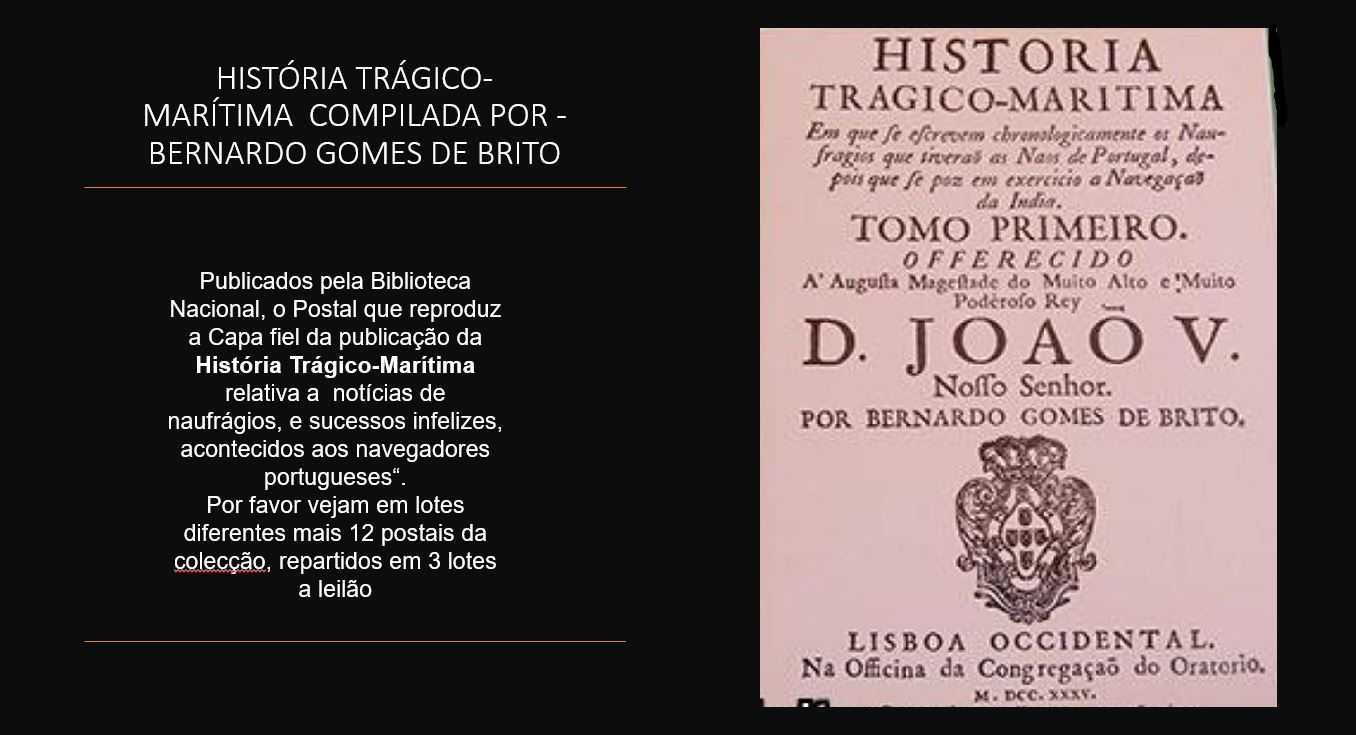 13 Postais alusivos à História Trágico-Marítima