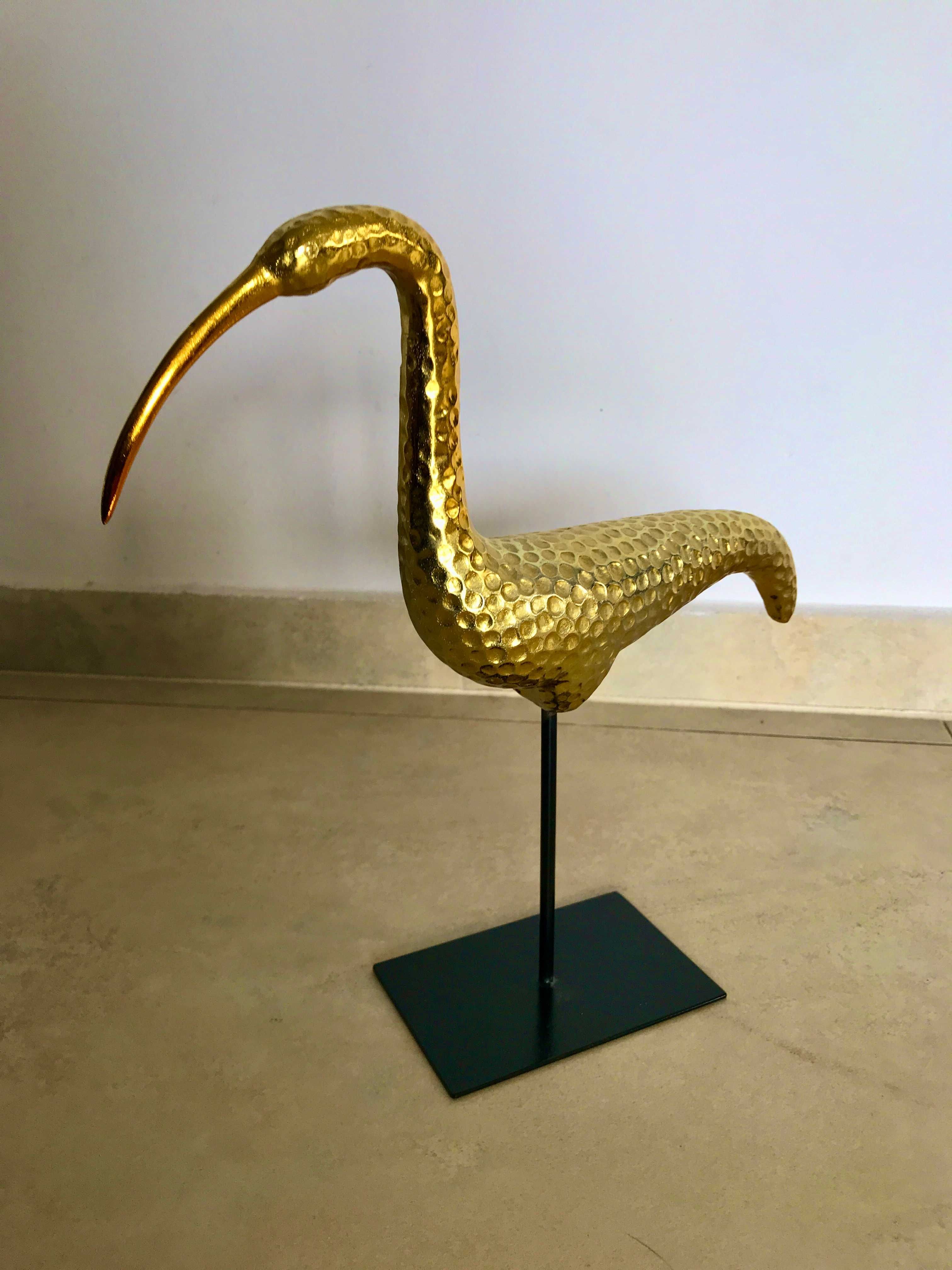 Flaming figurka dekoracyjna złota ozdoba rzeźba 30 cm