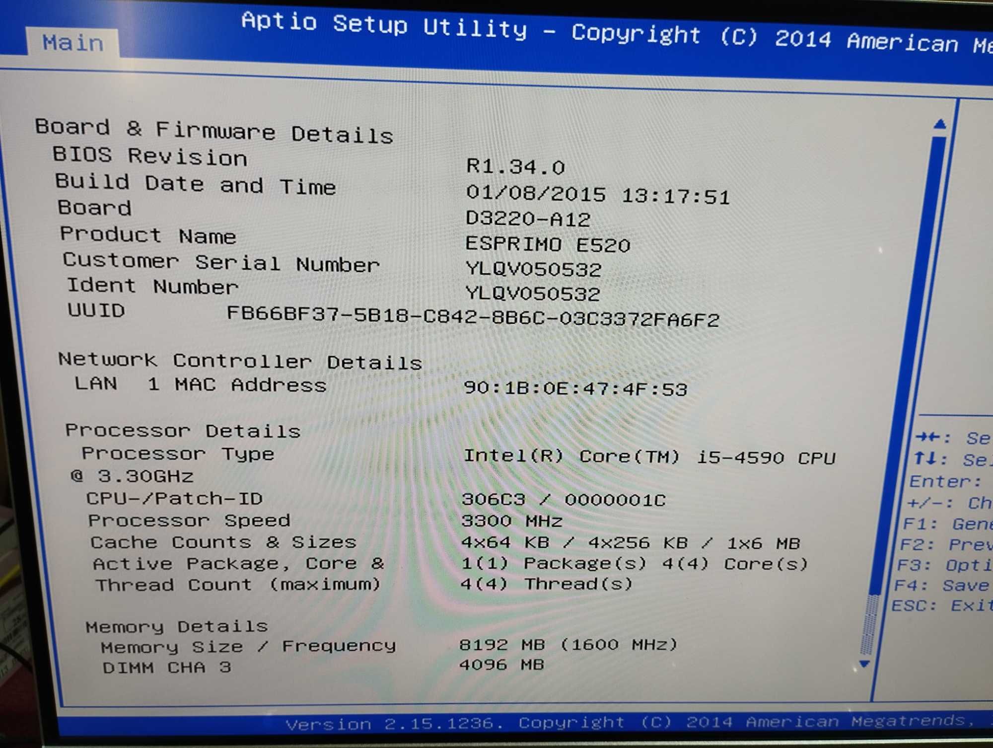 ПК / PC / Fujitsu / i5 - 4590 / 8 DDR3 / SFF