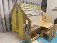 Детский домик "BusyHouse yellow bom"