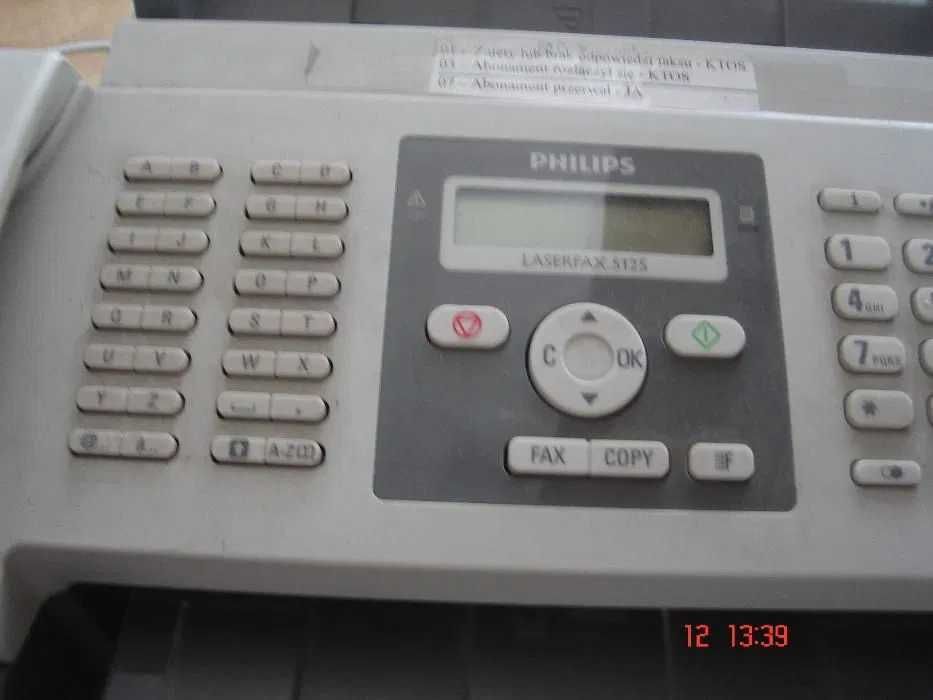 PHILIPS laserfax 5125 FAX telefon