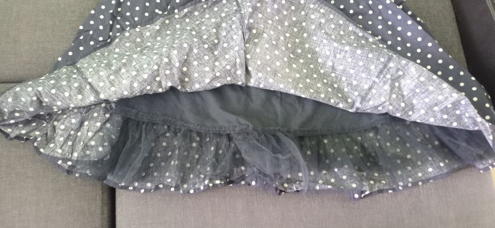 Платье 12р. Б/у в горле синее