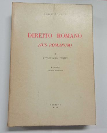 Direito Romano (Ius Romanum), de Sebastião Cruz