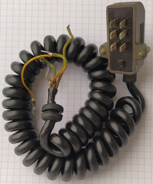 Кабель спіральний з 6-ма контактами