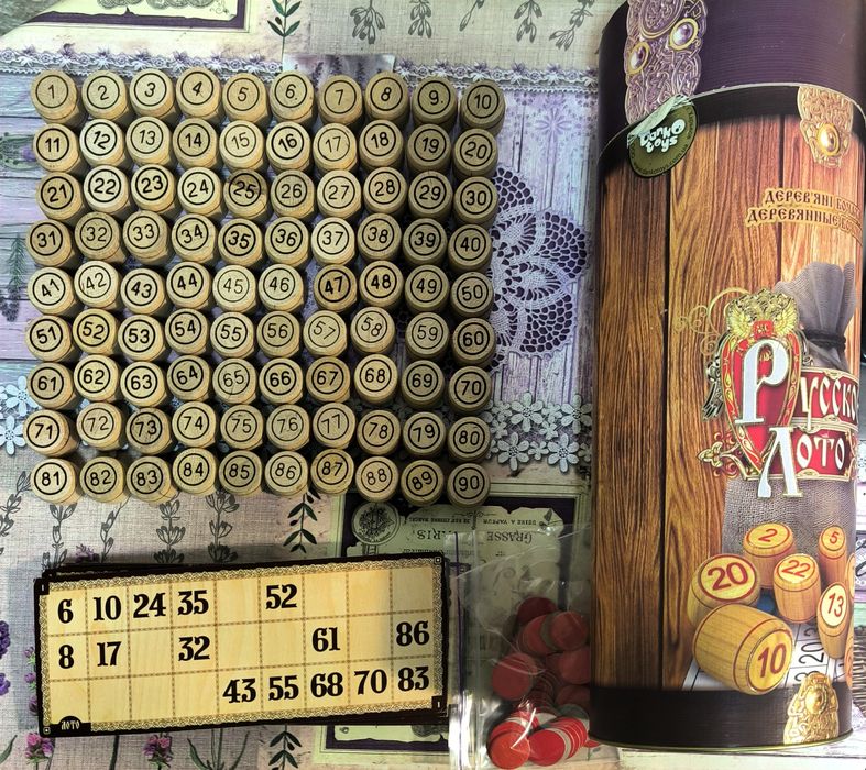 Лото, деревянные бочонки,пластиковые,поштучно бочонки