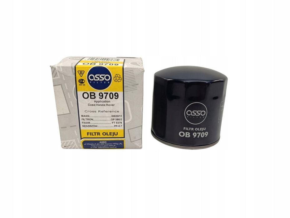 ASSO OB-9709 FILTR OLEJU HONDA ACCORD VI ROVER 200 400 W920/11 OP580/2