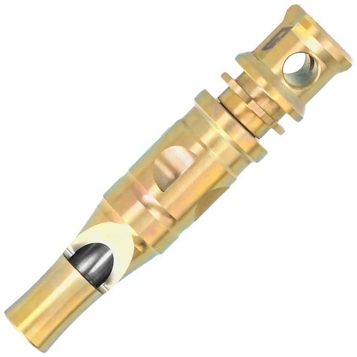 Gwizdek sygnalizacyjny Bestech Whistle Gold Titanium z łańcuszkiem