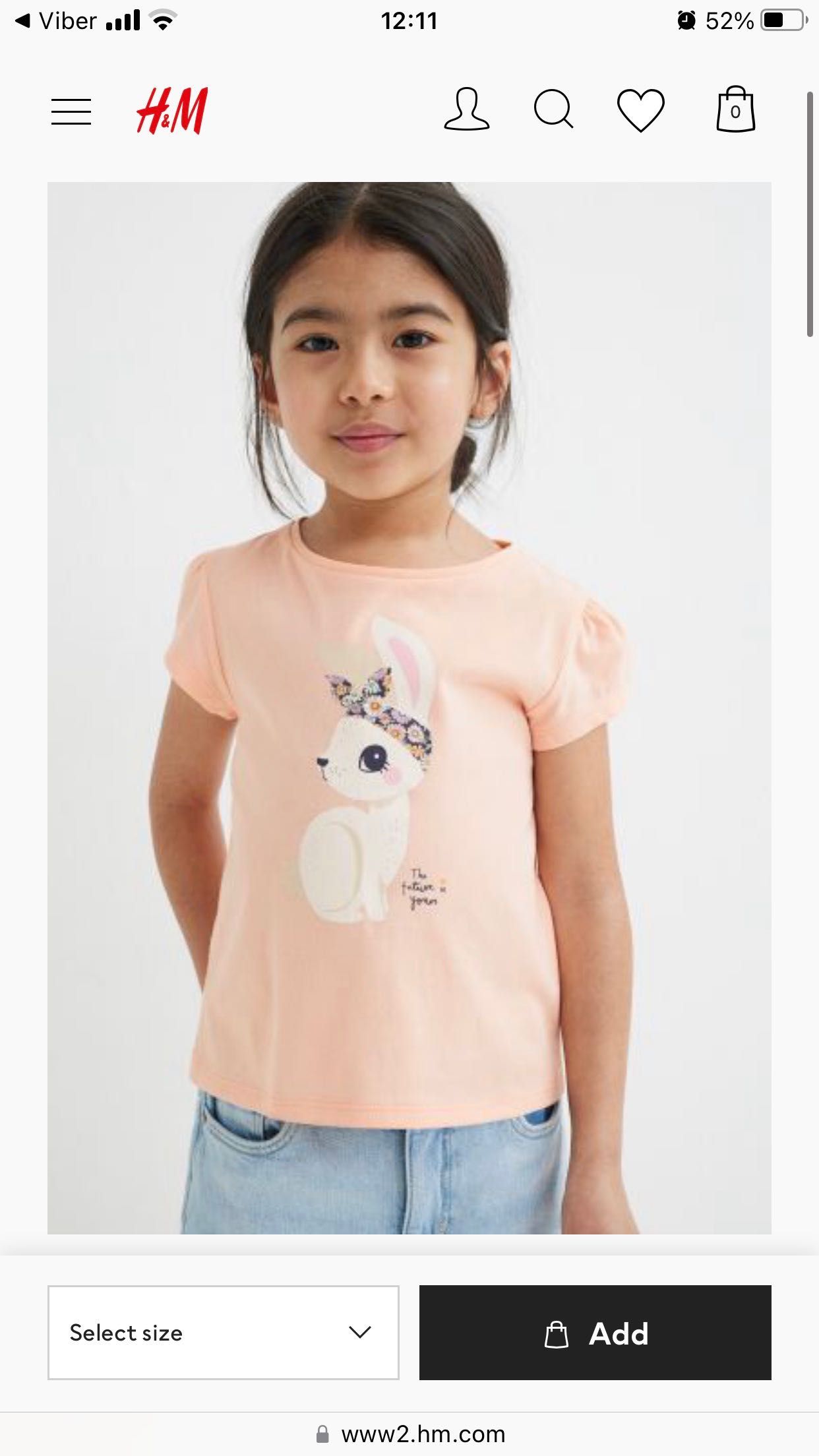 Класнюча футболочка на дівчинку 2-3 рочки H&M