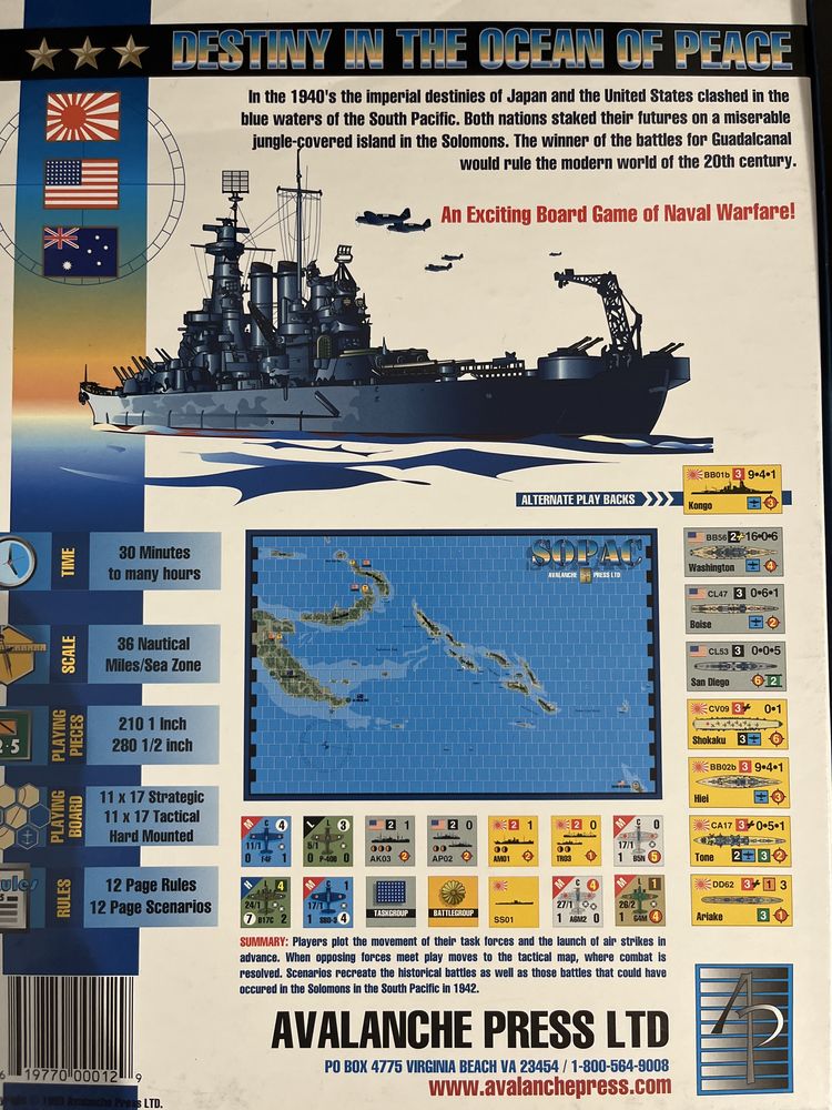SOPAC Second World War At Sea