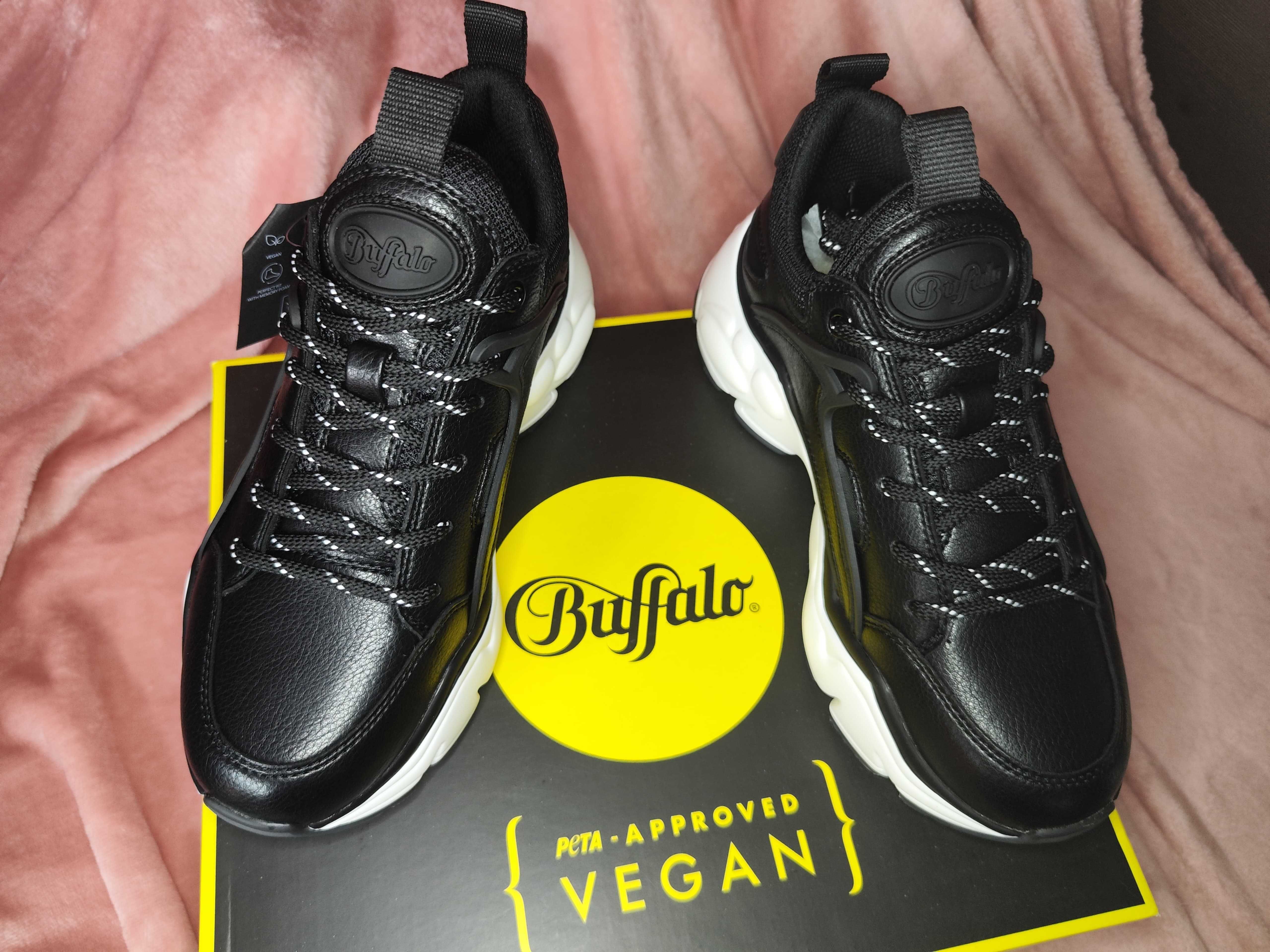Buffalo Sneakersy Binary buty adidasy platforma obcas botki vegan 39
