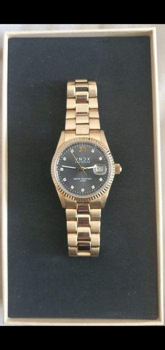 Relógio VNDX Dare Devil Medium Gold Black Amsterdam, Vendoux Paris