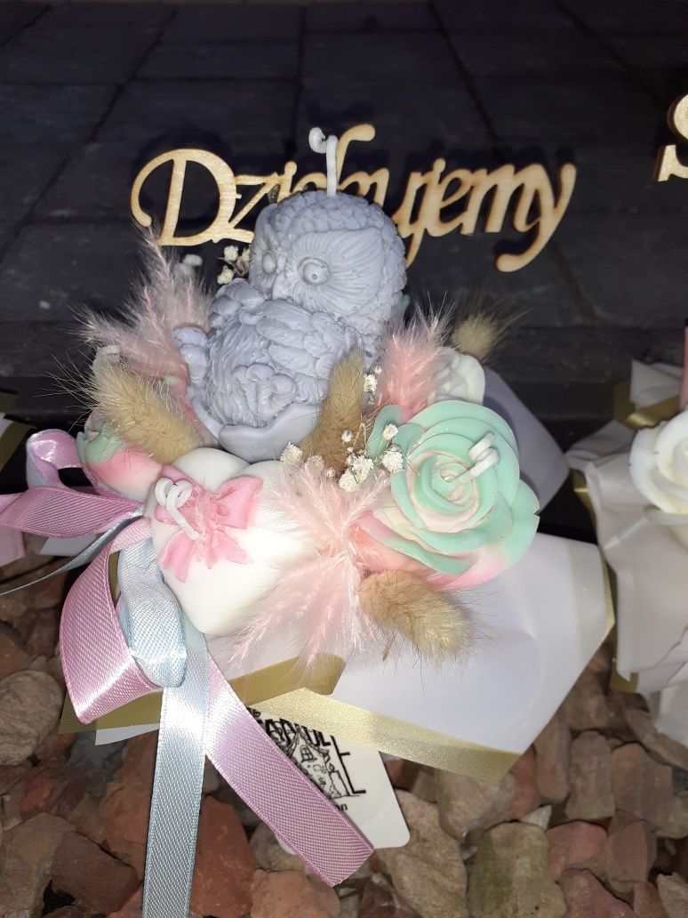 Bukiet ze świec sojowych / candle box