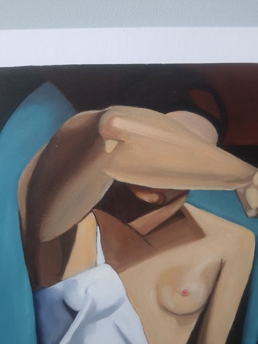 Pintura a óleo  não emoldurada